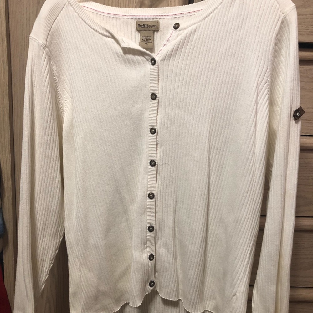 White Button down long sleeve